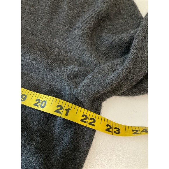 Club Room Mens Merino Wool Pullover Grey V-Neck Sweater‎ Preppy Quiet Luxury XL - Picture 4 of 5